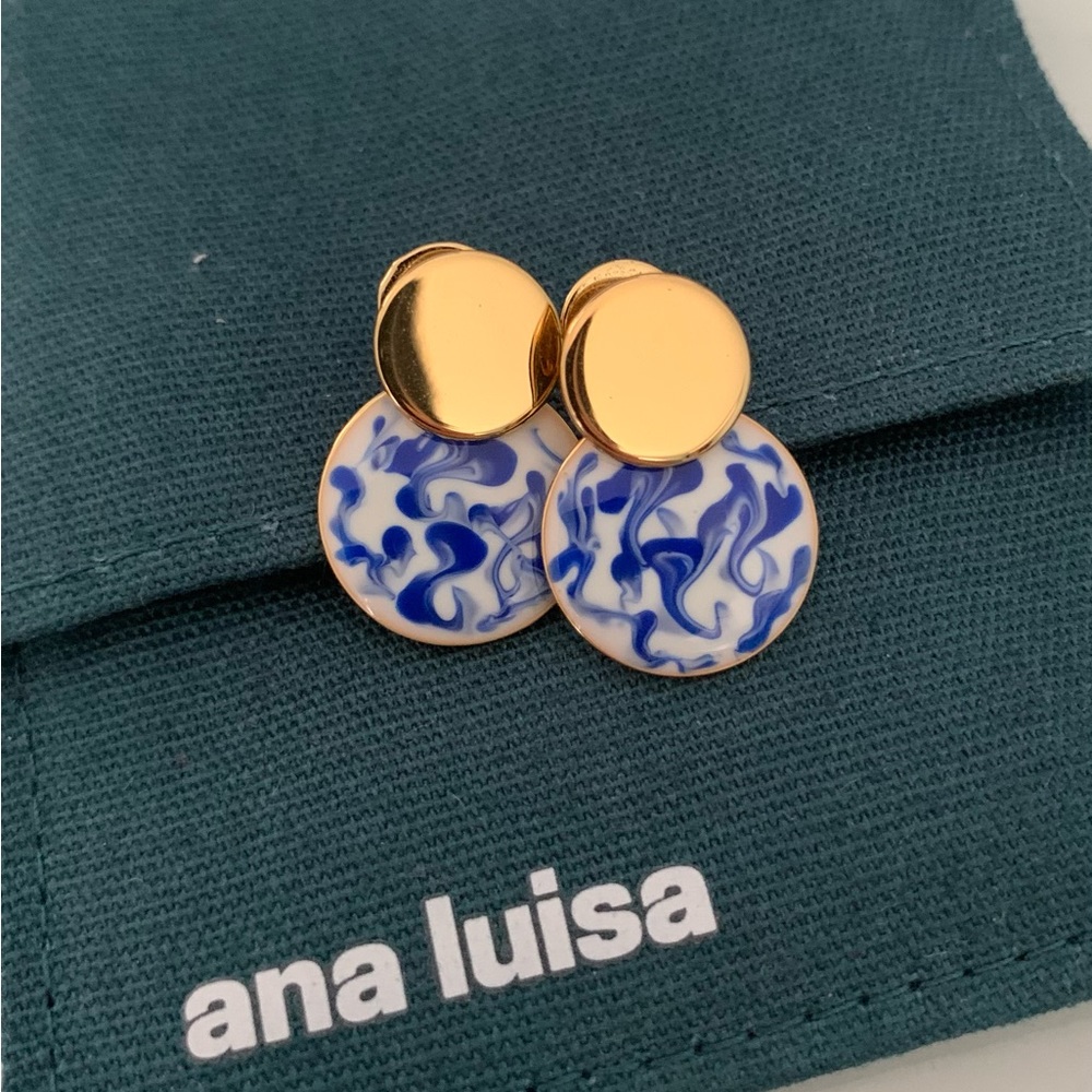 Ana Luisa Mini Kinoko Marble Blue